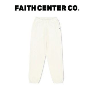 💵Faith Center Co Cream/Off White Colored Sweatpants Size Small/Medium